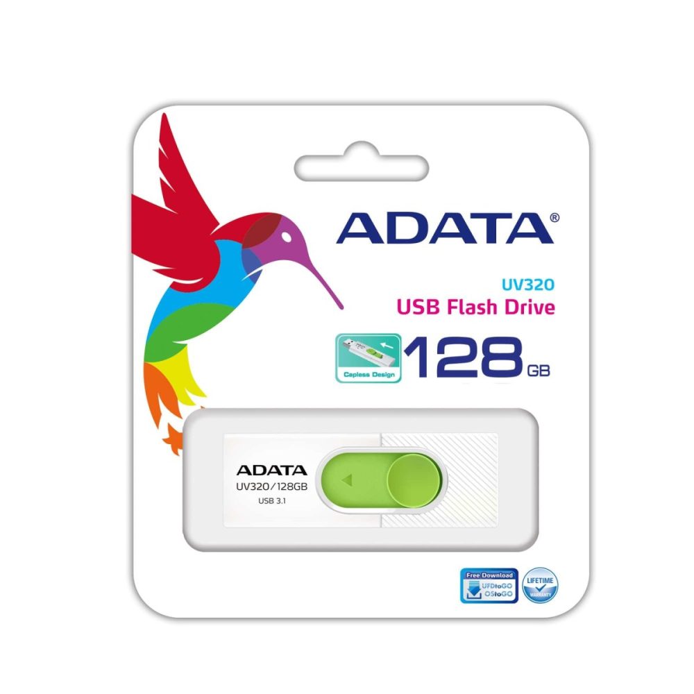 Memoria USB Adata 128gb blanco/verde - imagen 2