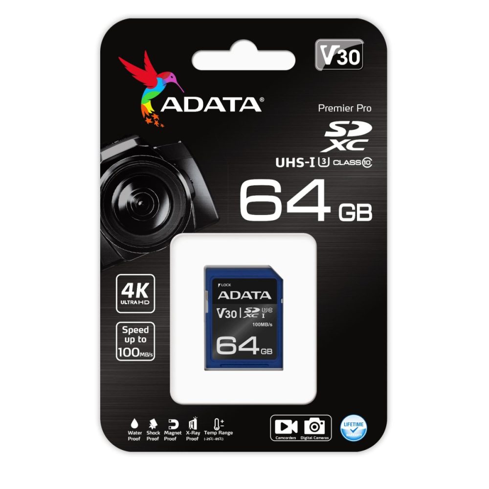 Memoria SD Adata Premier Pro V30 64gb - imagen 1