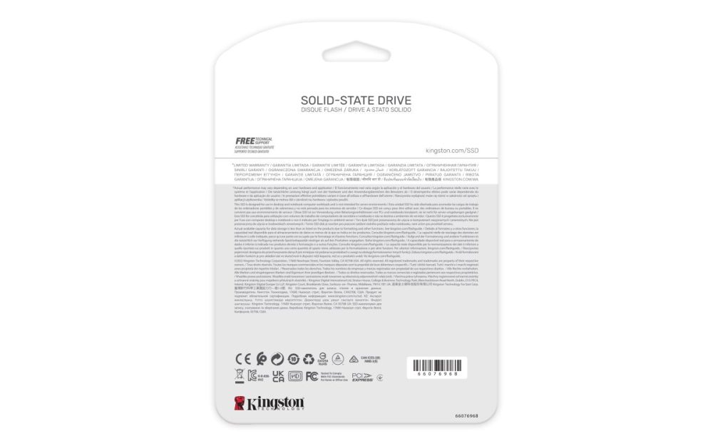 SSD M.2 NVMe PCIe 4 1TB Kingston NV2, Lectura 3500MB/s Escritura 2100MB/s. SNV2S/1000G - imagen 4