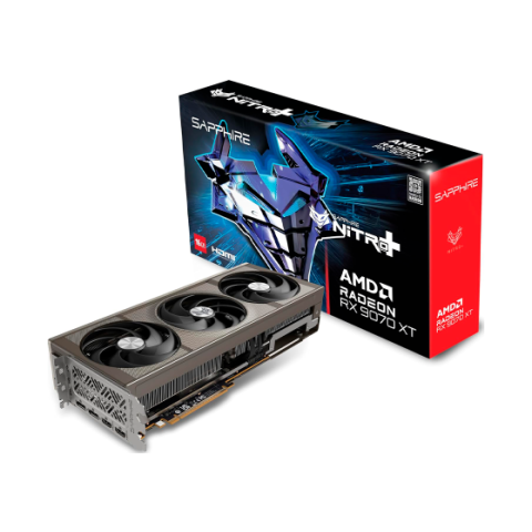 Tarjeta de Video AMD RADEON RX9070XT OC SAPPHIRE NITRO+, 16GB GDDR6, 2 DisplayPort + 2 HDMI, Min 850W