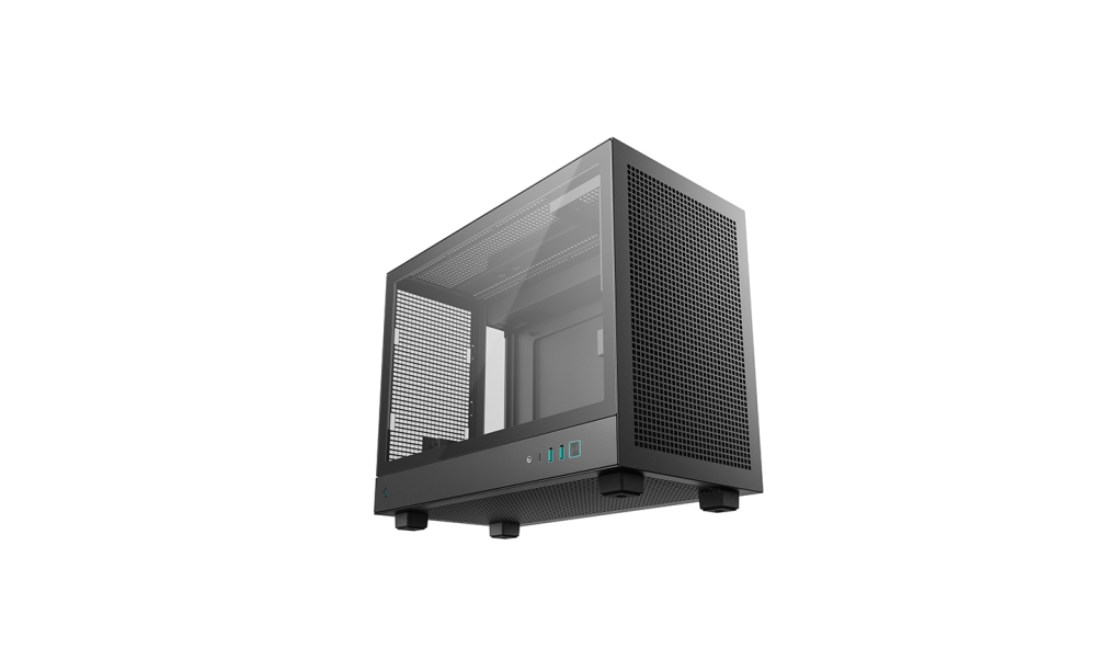Gabinete Micro-ATX DeepCool CH160 Plus, Sin Ventiladores, Radiador 240mm Max, Color Negro