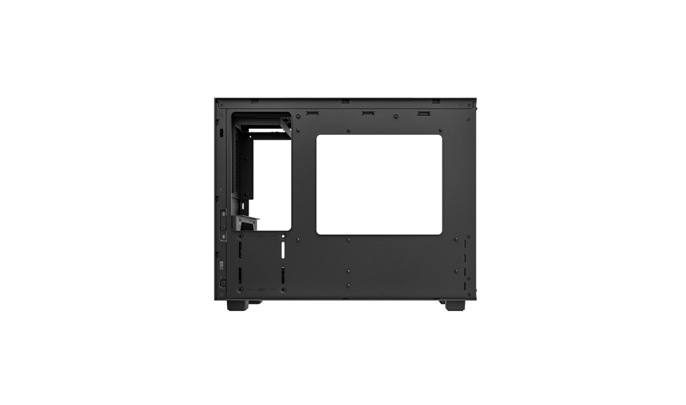 Gabinete Micro-ATX DeepCool CH160 Plus, Sin Ventiladores, Radiador 240mm Max, Color Negro