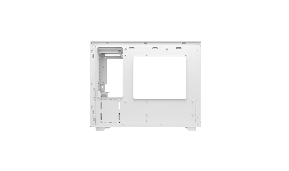Gabinete Micro-ATX DeepCool CH160 Plus, Sin Ventiladores, Radiador 240mm Max, Color Blanco
