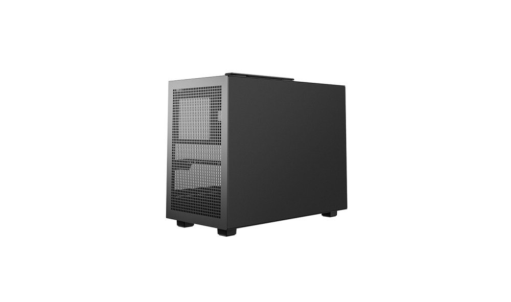 Gabinete Micro-ATX DeepCool CH160 Plus, Sin Ventiladores, Radiador 240mm Max, Color Negro