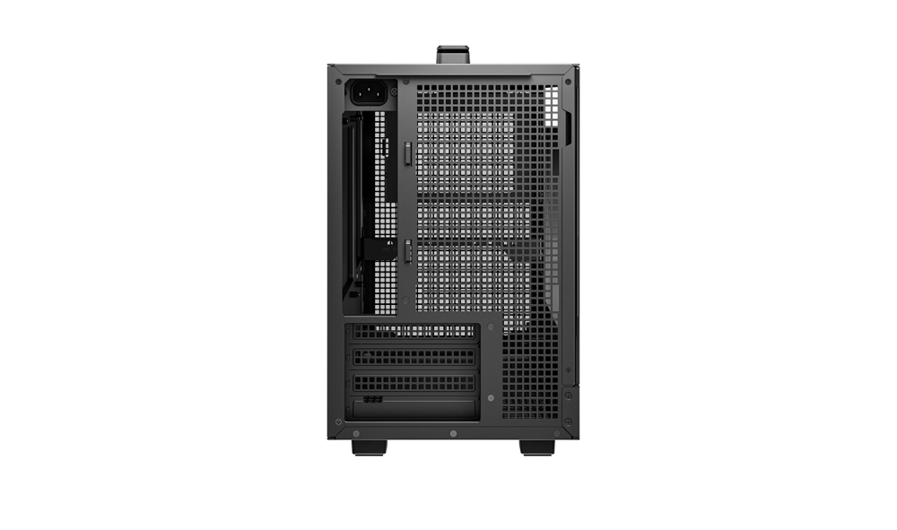 Gabinete Micro-ATX DeepCool CH160 Plus, Sin Ventiladores, Radiador 240mm Max, Color Negro