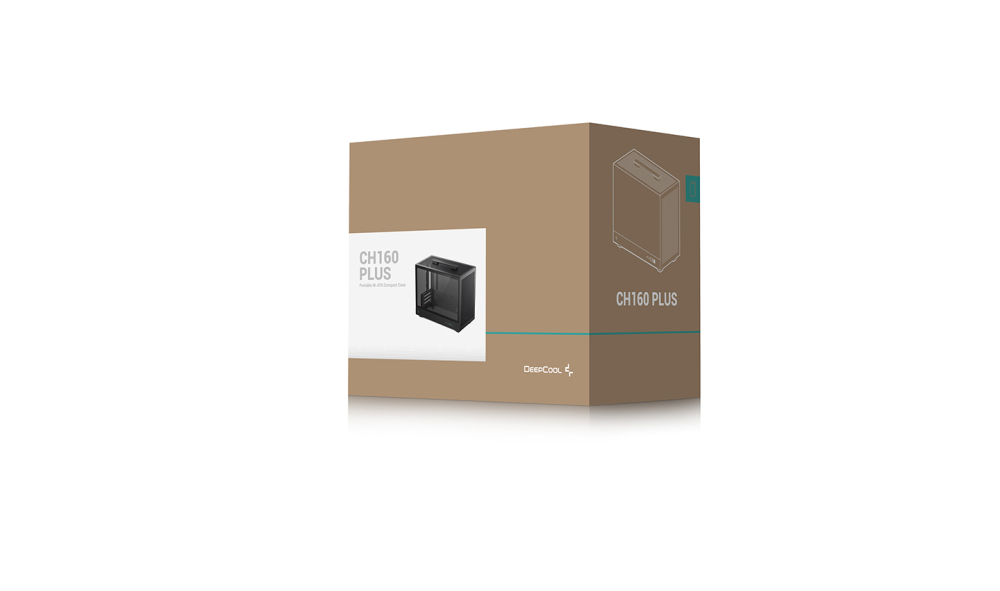Gabinete Micro-ATX DeepCool CH160 Plus, Sin Ventiladores, Radiador 240mm Max, Color Negro