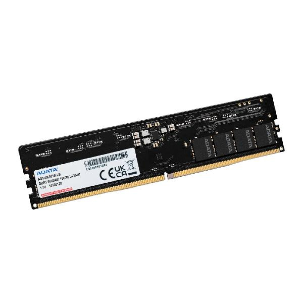 Memoria RAM DDR5 DIMM 8GB 5600MHz CL45, Adata, Color Negro. AD5U56008G-S