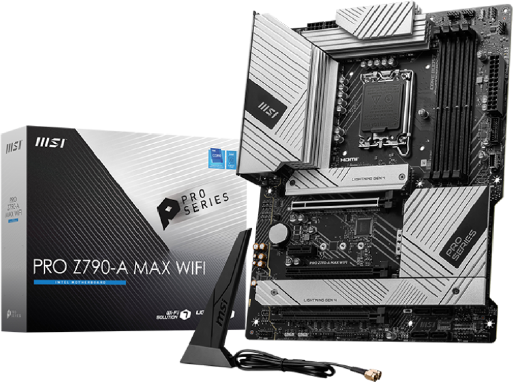 MotherBoard LGA1700 ATX MSI PRO Z790-A MAX WIFI, 256GB RAM DDR5 Max, 4 M.2 PCIE 4, Wi-Fi 7 + BT 5.4