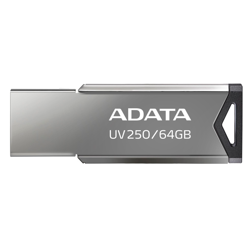Memoria USB-A 64GB Adata UV250, USB 2.0, Color Plata