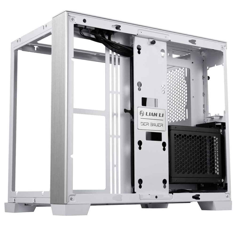 Gabinete ATX Lian Li O11 Dynamic Mini, Requiere Fuente SFX, Radiador 360mm Max, Color Blanco