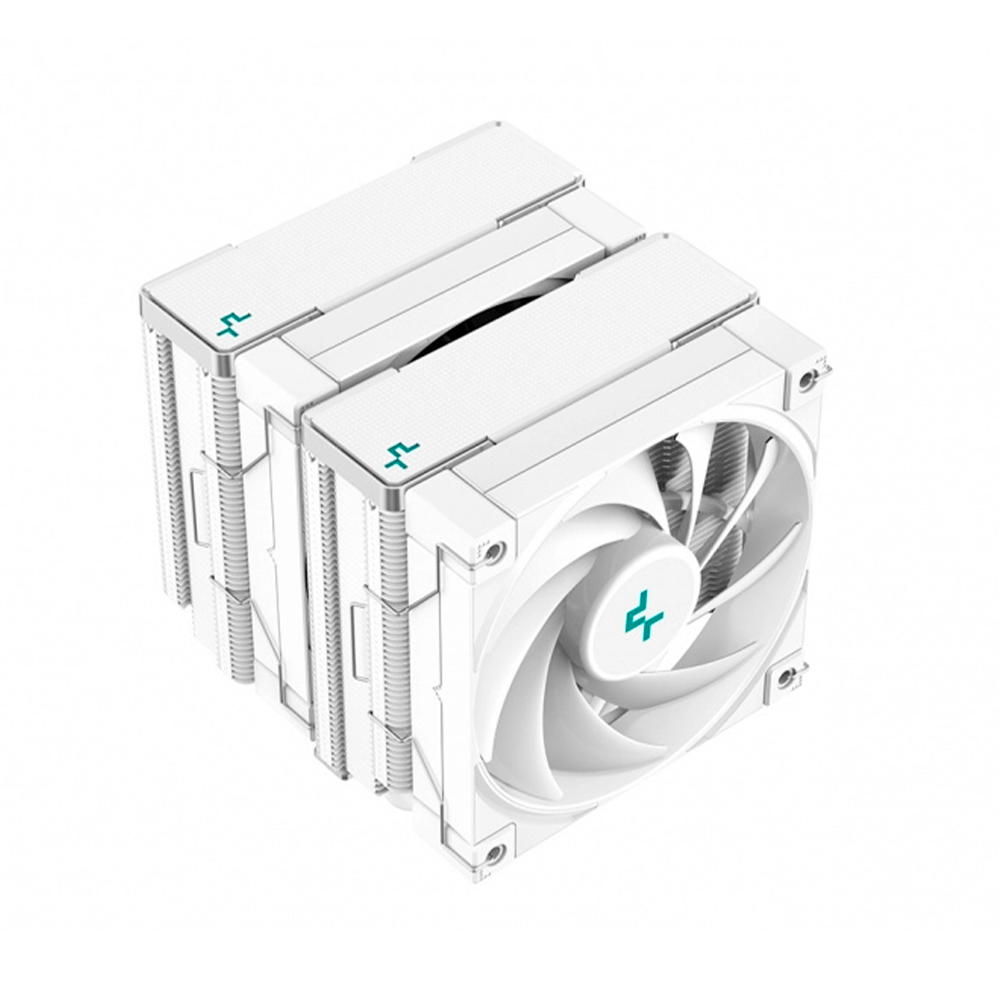 Disipador de Aire DeepCool AK620 WH, 2 Torres 2 Ventialdores 120mm, Color Blanco