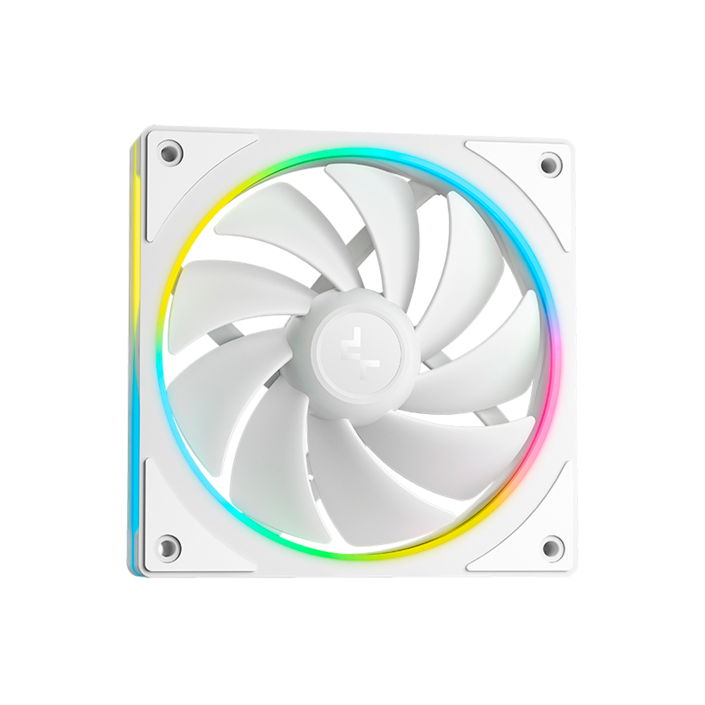Enfriamiento Liquido 360mm DeepCool LM360 WH, ARGB, Pantalla LCD, Color Blanco