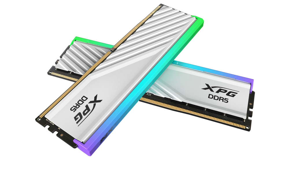 Kit de Memoria RAM DDR5 DIMM 48GB (2x24) 6000MHz CL30 XPG Lancer Blade RGB, Color Blanco. AX5U6000C3024G-DTLABRWH