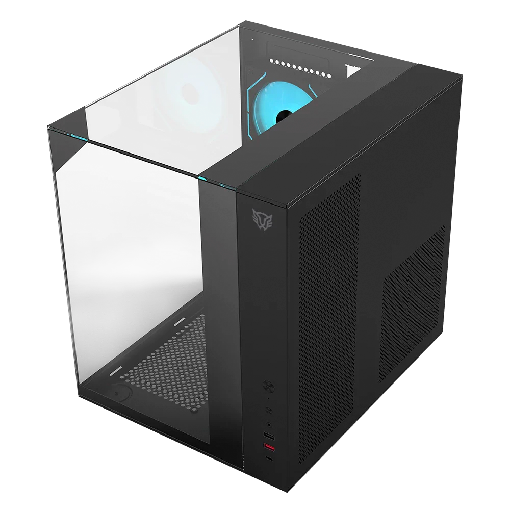 Gabinete ATX Balam Rush Carbono Tank Majestic 6600, Incluye 3 Fans 120mm ARGB, Radiador 240mm Max, Color Negro