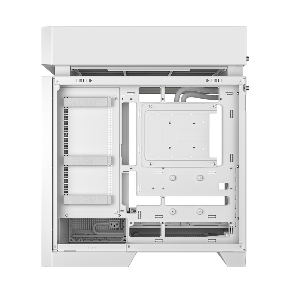 Gabinete ATX DeepCool CL6600, Incluye 2 Fans 120mm ARGB, Incluye Radiador 360mm, Color Blanco