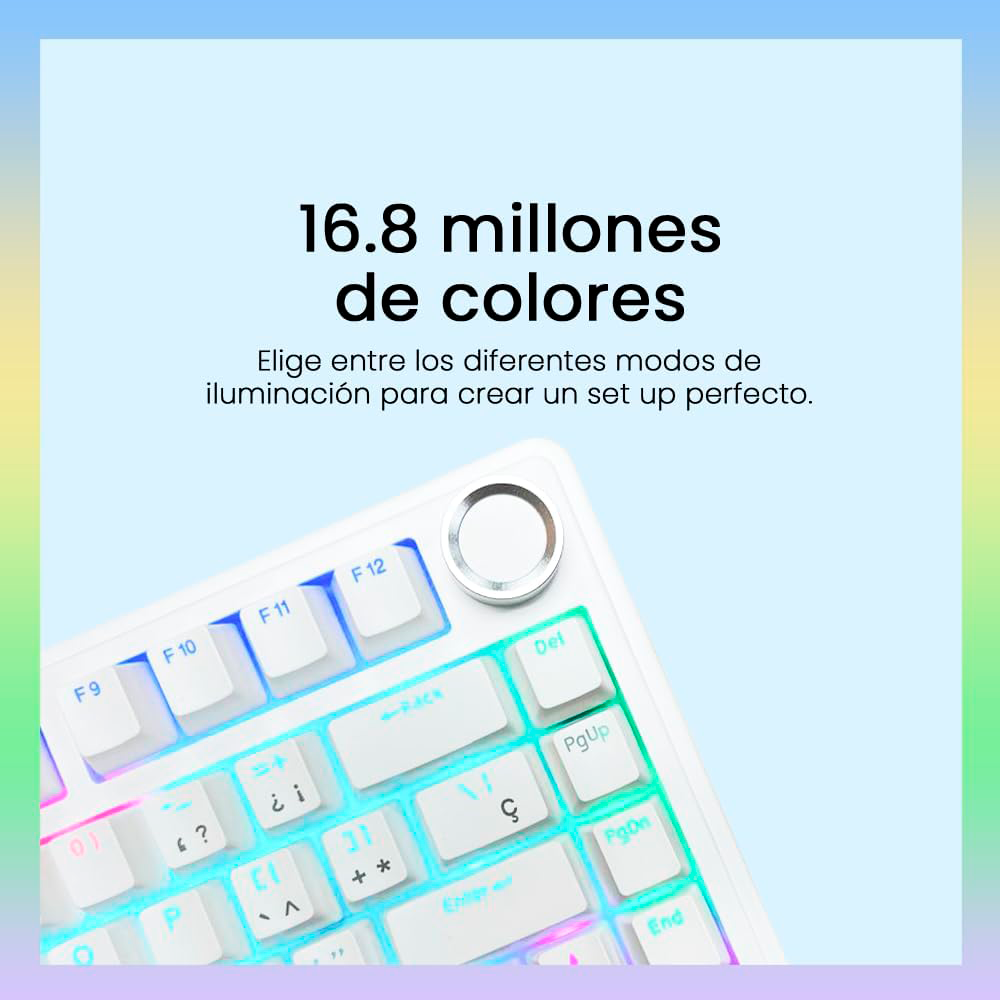 Teclado AULA F75 Blanco