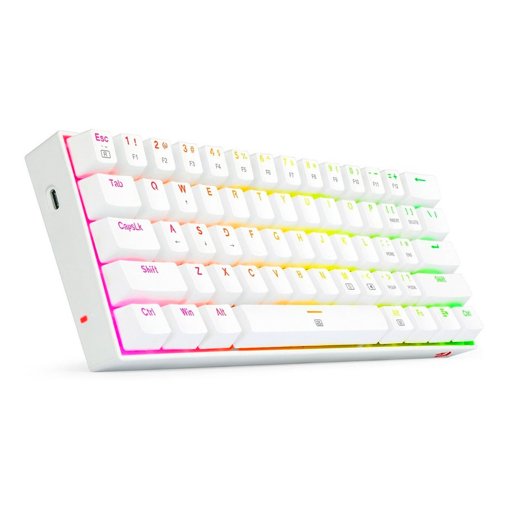 Teclado Redragon DragonBorn Blanco Ingle