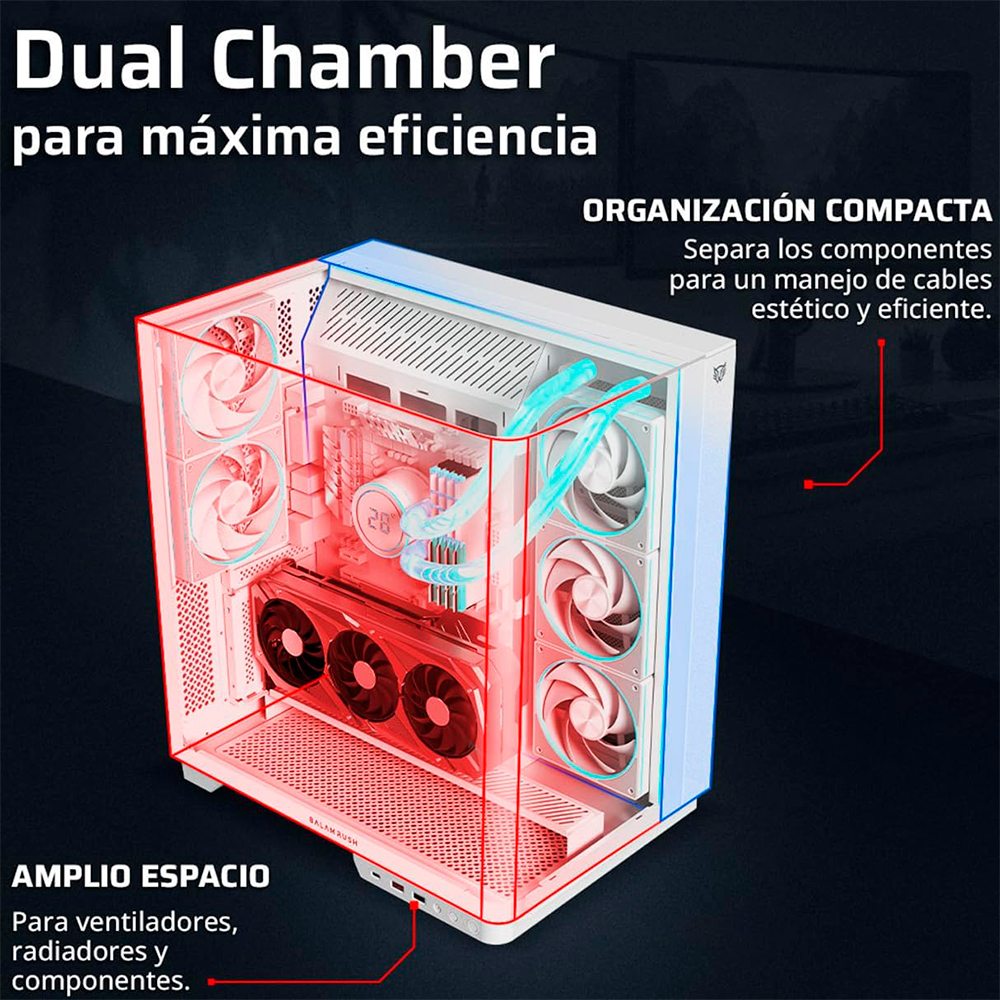 Gabinete Balam Rush Expert 7800 Blanco