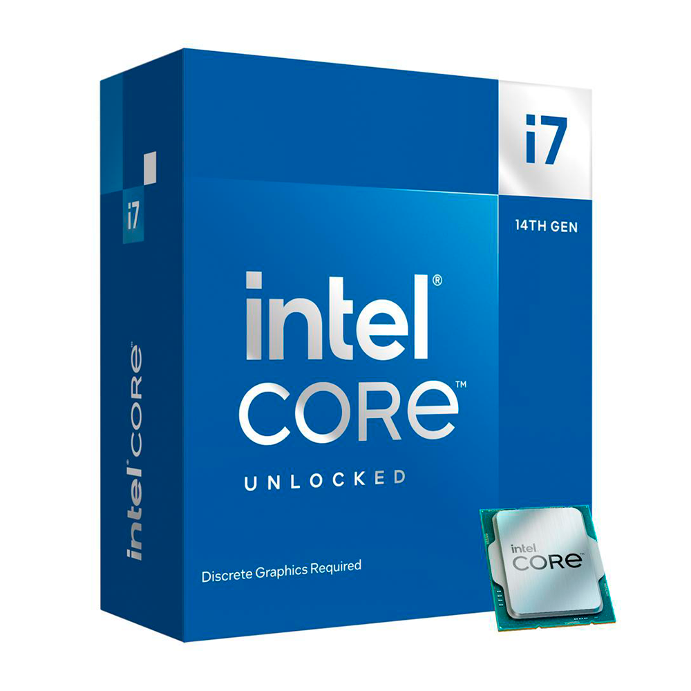 Procesador LGA1700 Intel Core i7-14700KF 3.6GHz - 4.9GHz, 20 Nucleos, 33MB Cache, Requiere Tarjeta de Video y Disipador