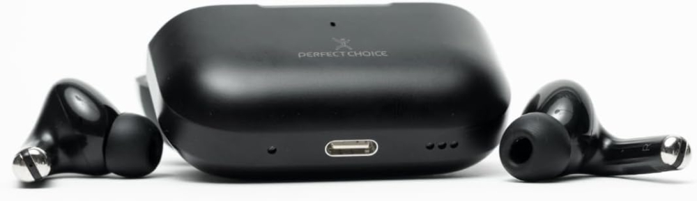 Audifonos Inalámbricos Perfect Choice Nesh, Bluethoot 5.3, Hasta 45Hrs de Bateria, Color Negro