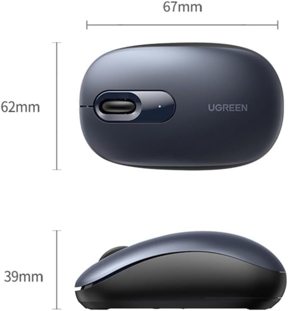 Mouse inalambrico Ugreen MU105 gris