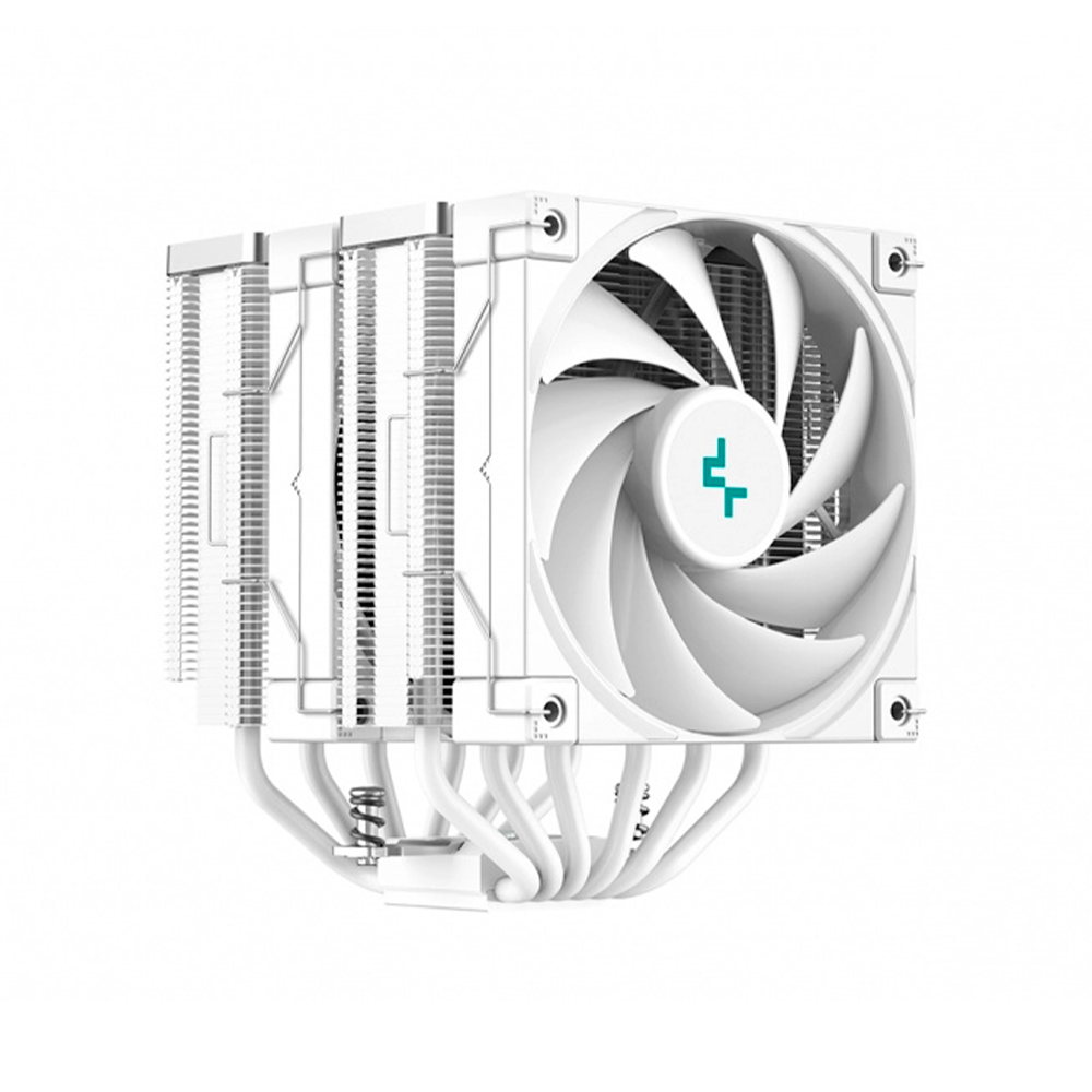 Disipador de Aire DeepCool AK620 WH, 2 Torres 2 Ventialdores 120mm, Color Blanco