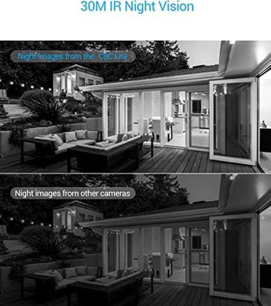 Cámara IP Ezviz C8C IR Interior/Exterior, Inalámbrico/Alámbrico, 1080P, Día/Noche