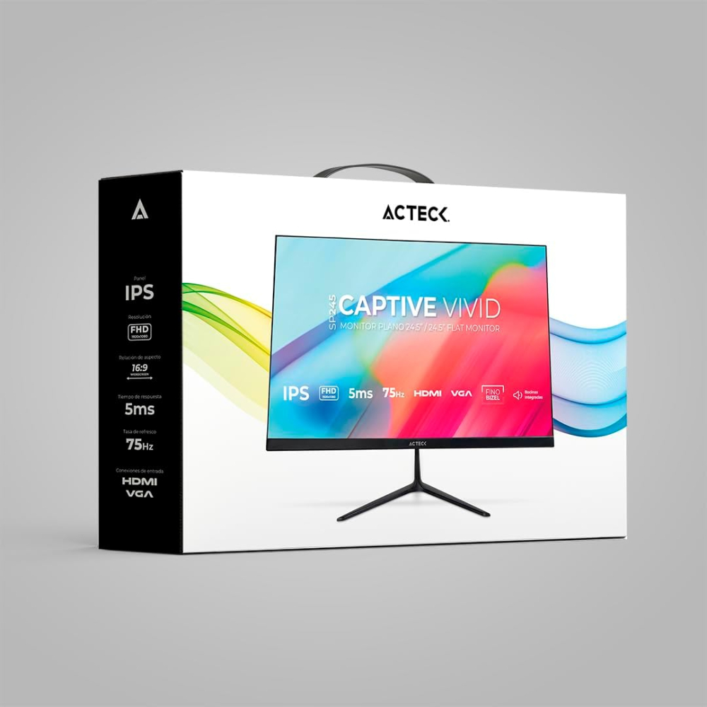 MONITOR ACTECK SP245 24.5 NEGRO