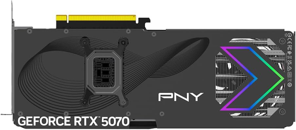 Tarjeta de Video NVIDIA RTX5070 OC PNY ARGB EPIC-X RGB, 12GB GDDR7, 3 DisplayPort + 1 HDMI, Min 650W