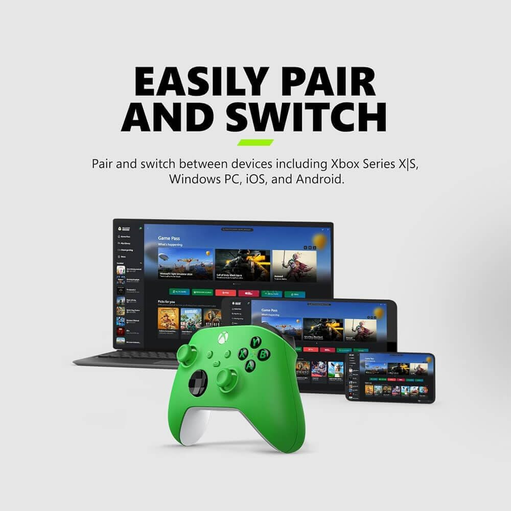 CONTROL XBOX VELOCITY GREEN WRLS