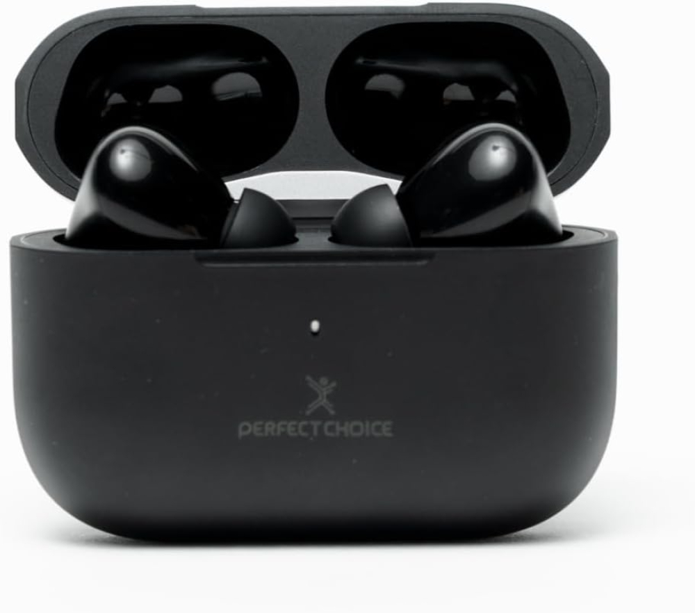Audifonos Inalámbricos Perfect Choice Nesh, Bluethoot 5.3, Hasta 45Hrs de Bateria, Color Negro