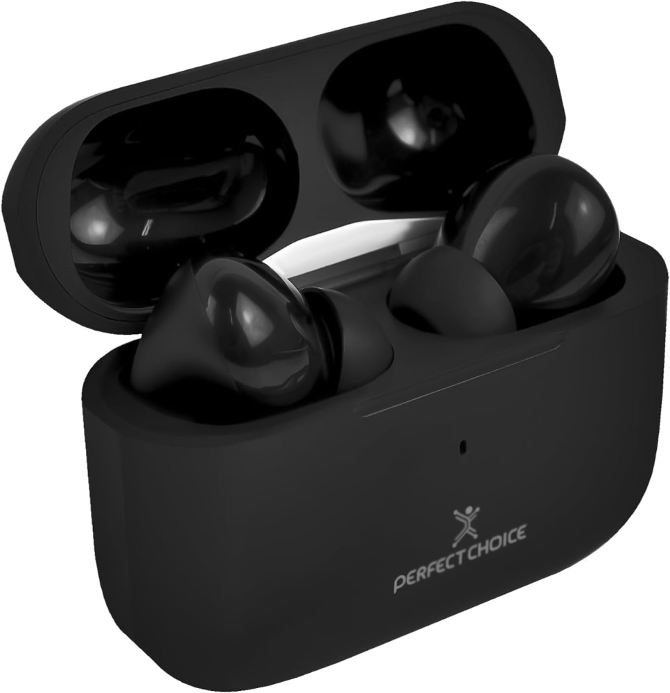 Audifonos Inalámbricos Perfect Choice Nesh, Bluethoot 5.3, Hasta 45Hrs de Bateria, Color Negro