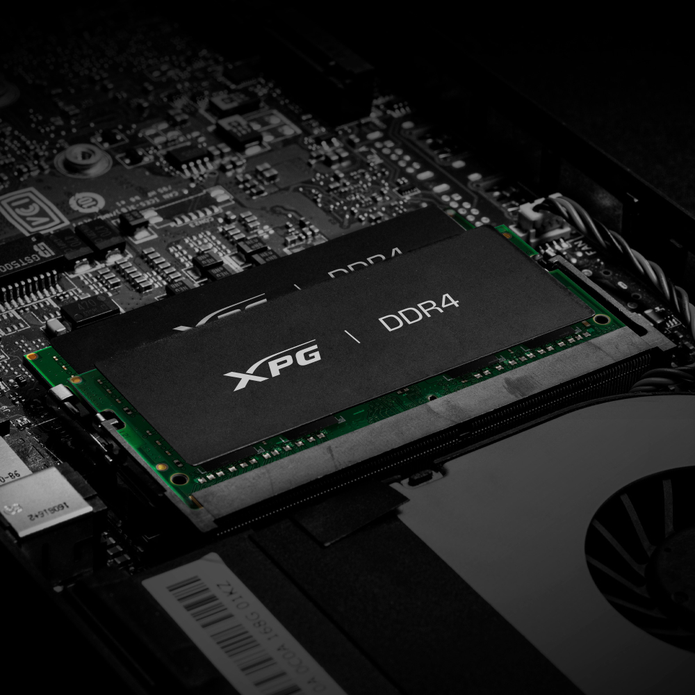 Memoria RAM DDR4 SO-DIMM 8GB 3200MHz CL22, XPG Hunter, Color Negro. AX4S32008G22-SBHN