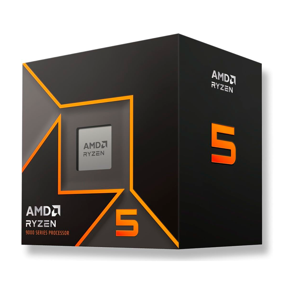 Procesador AM5 AMD Ryzen 5 9600 3.8GHz - 5.2GHz, 6 Nucleos, 32MB Cache, Graficos Integrados, Incluye Disipador