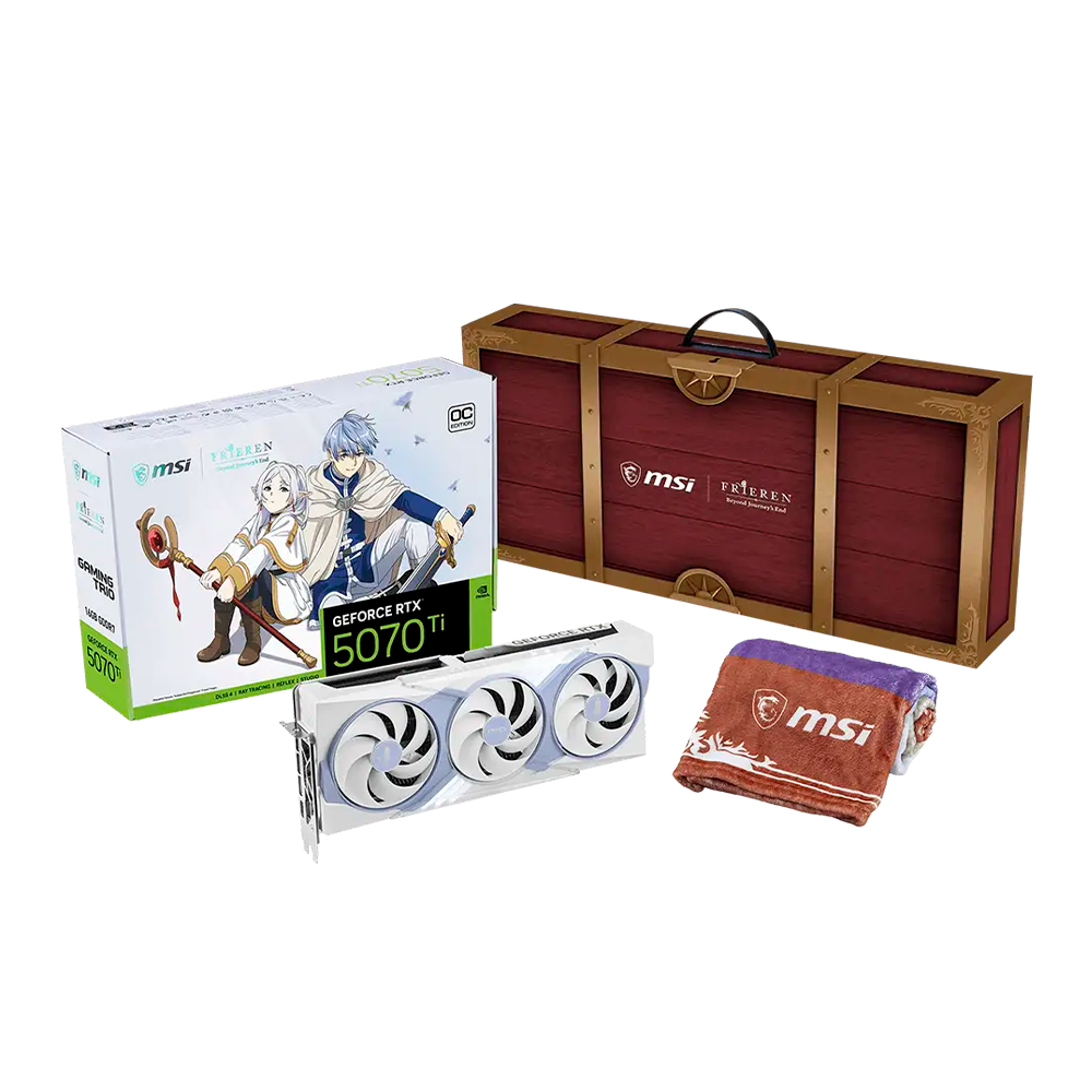 Bundle MSI FRIEREN Edition. RTX5070Ti Frieren Edition + Gaming Gear Collection Edición Especial