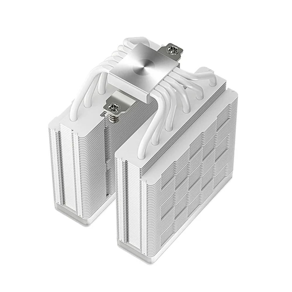 Disipador DeepCool AG620 BK ARGB V2, 2 Torres 2 Ventiladores 120mm, Color Blanco