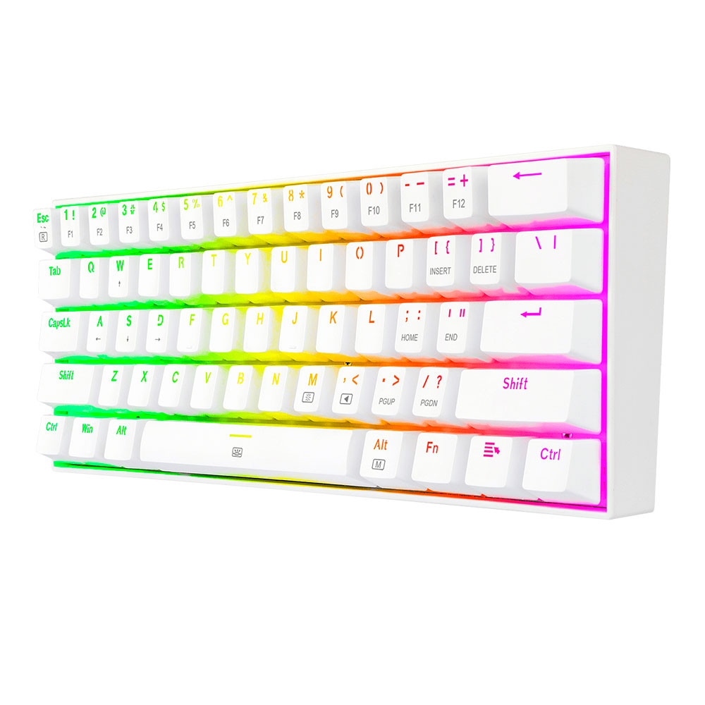 Teclado Redragon DragonBorn Blanco Ingle