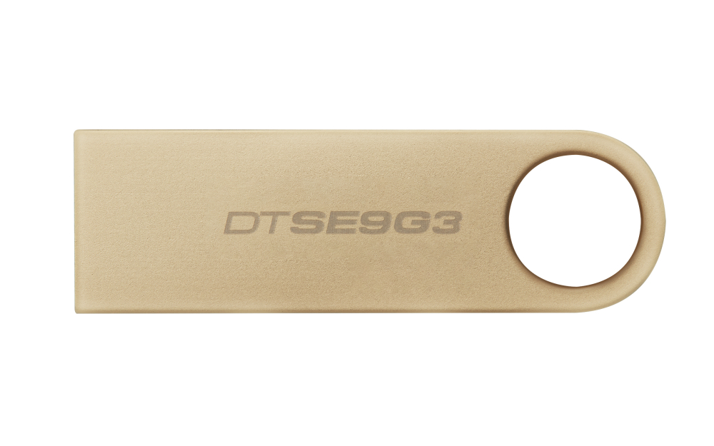 Memoria USB-A 256GB Kingston DataTraveler SE9 G3, USB 3.2 Gen 1, 220MB/s, Metalica, Color Dorado