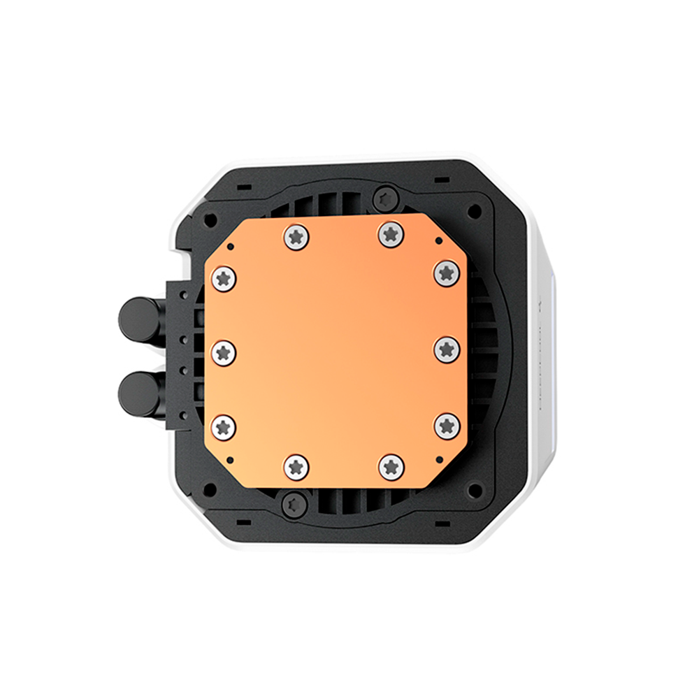 Enfriamiento Liquido 360mm DeepCool LM360 WH, ARGB, Pantalla LCD, Color Blanco