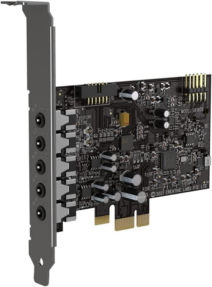 Tarjeta de Sonido PCIe Creative Sound Blaster Audigy Fx V2, Salidas 5.1 Canales, 120 dB (DAC), Impedancia: 32 - 600O