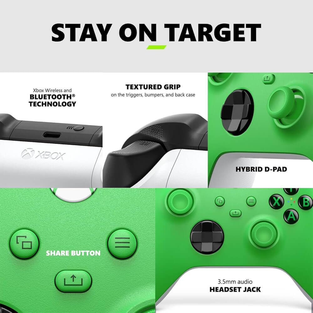 CONTROL XBOX VELOCITY GREEN WRLS