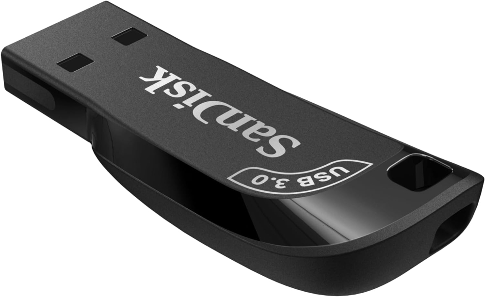 Memoria USB SanDisk Ultra Shift, 128GB, USB 3.0, Negro