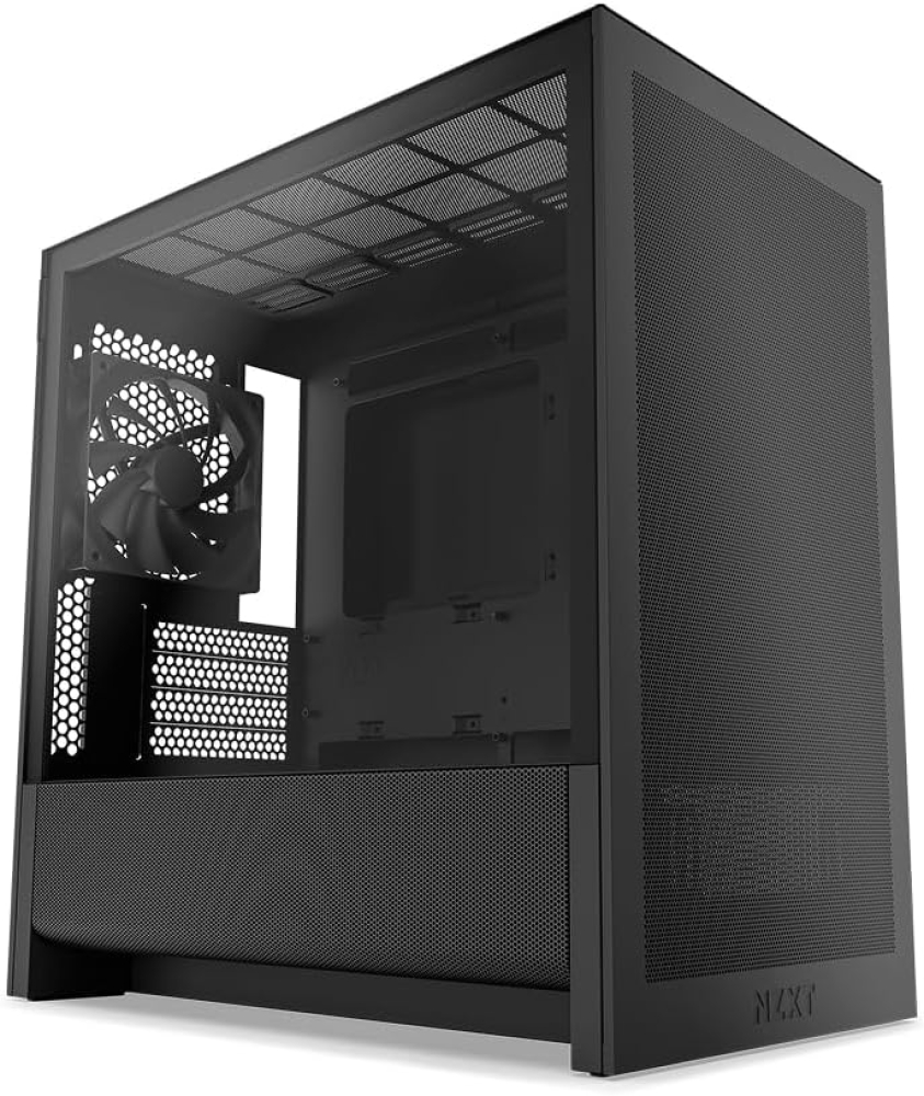 Gabinete Micro-ATX NZXT H3 FLOW, Radiador 280mm Max, Color Negro