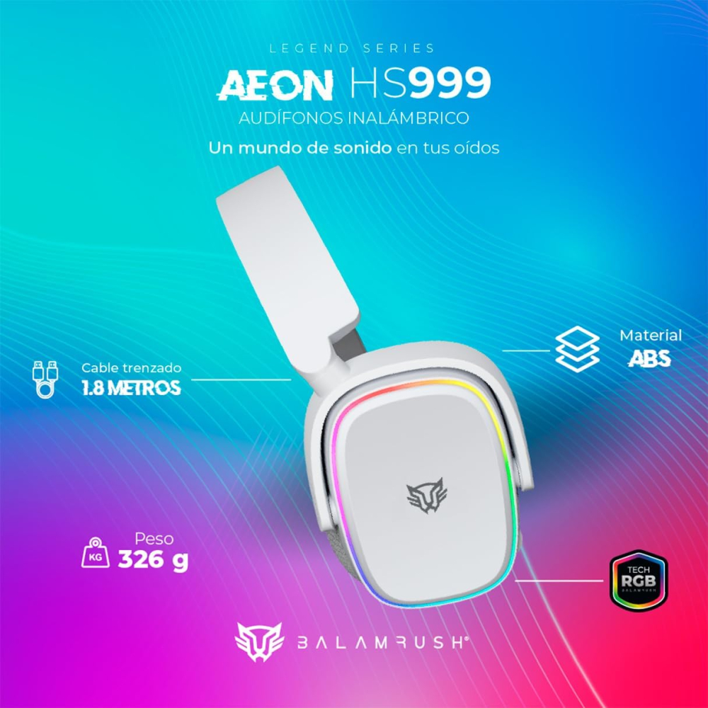 Diadema Balam Rush AEON HS999 Blancos