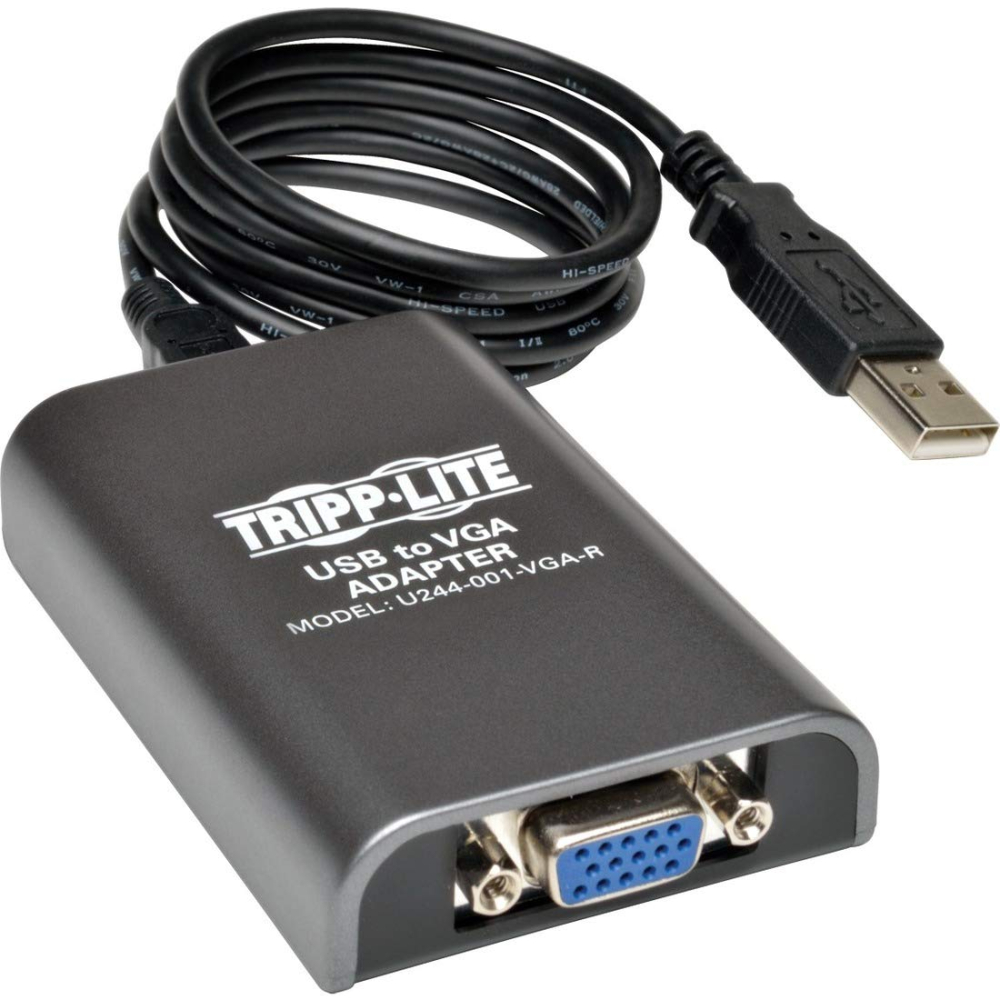 Adaptador Convertidor de Video USB-A a VGA 91cm Tripp-Lite U244-001-VGA-R, 1080p 60Hz