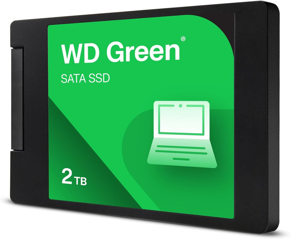 SSD 2.5" SATA 2TB Western Digital Green, Lectura 545MB/s. WDS200T5G0A
