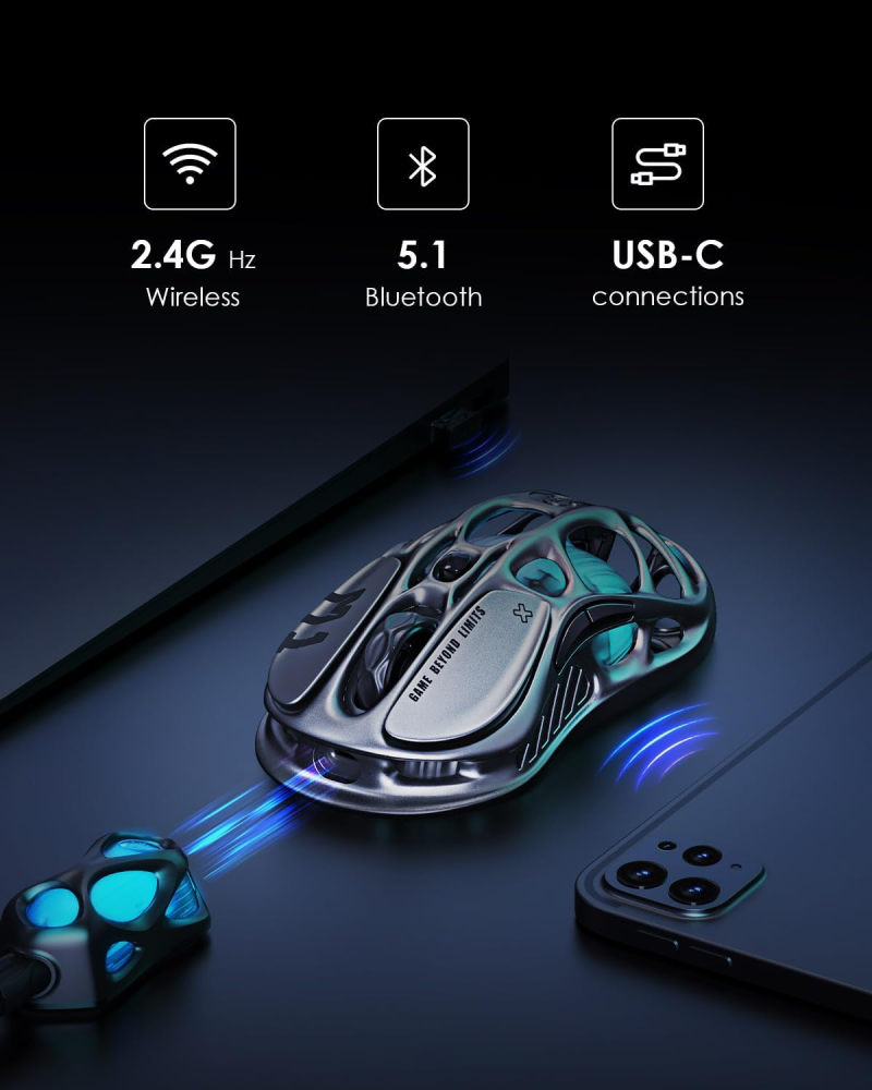 Mouse Gravastar Mercury M1 Pro Silver
