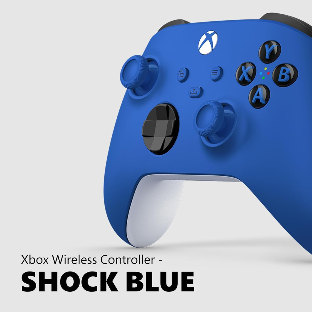 CONTROL XBOX SHOCK AZUL WRLS