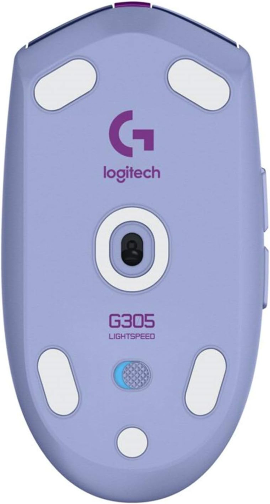 Mouse Logitech G305 LIGHTSPEED Gaming Inalámbrico Sensor Hero 6 Botones Color Lila. 910-006021
