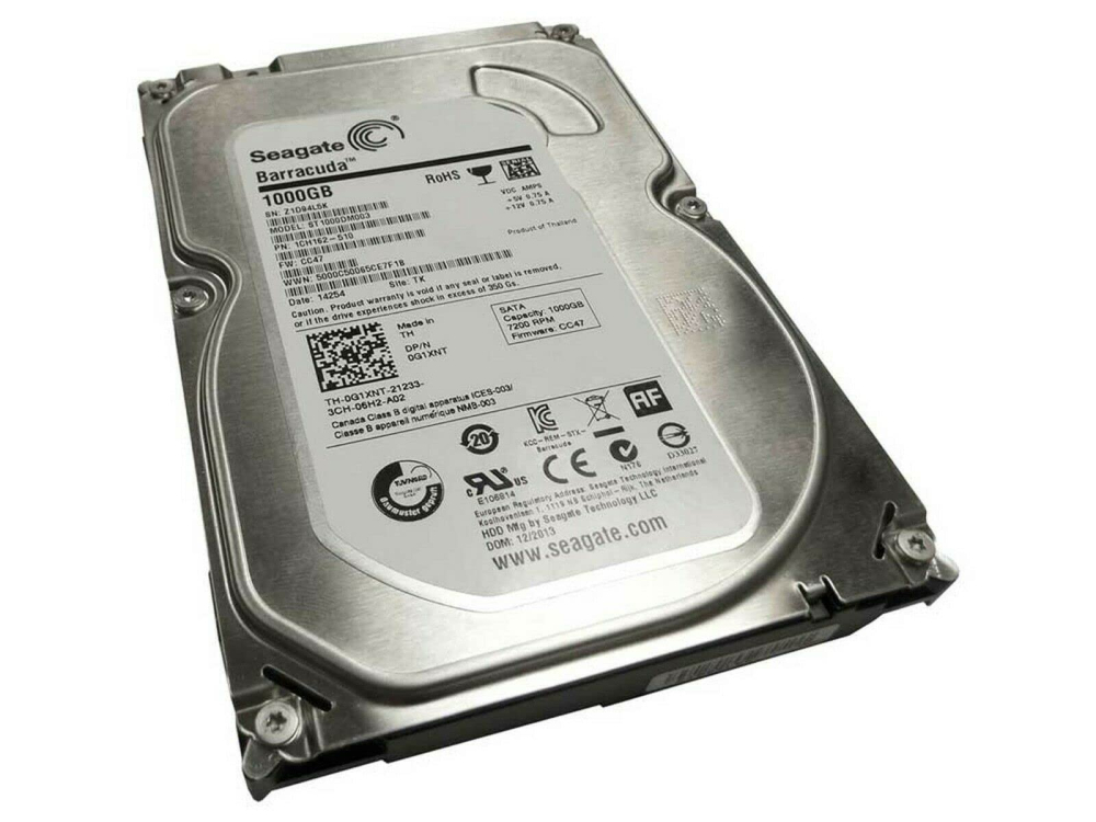 HDD 3.5" SATA 1TB Seagate Barracuda, 7200RPM, 64MB Cache. ST1000DM003